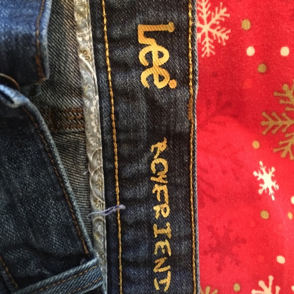 Lee Boyfriend button Fly jeans Size 14 - Picture 3 of 4
